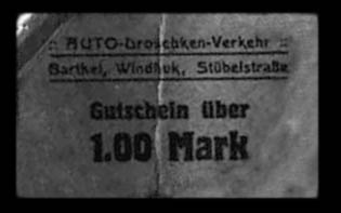DSWA-Gutschein-Auto Droschken 1 Mark DSWA-Gutschein-Auto Droschken 1 Mark