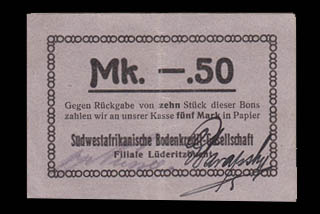 DSWA-Gutschein-Bodenkredit 50 Pfg DSWA-Gutschein-Bodenkredit 50 Pfg