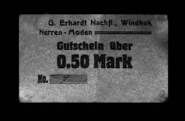 DSWA-Gutschein-Erhard Windhuk 0-50 Mark DSWA-Gutschein-Erhard Windhuk 0-50 Mark