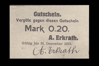 DSWA-Gutschein-Erkrath 0-20 Mark DSWA-Gutschein-Erkrath 0-20 Mark