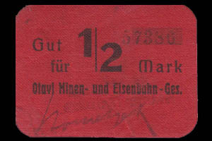 DSWA-Gutschein-Otavi 1-2 Mark DSWA-Gutschein-Otavi 1-2 Mark