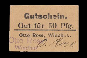 DSWA-Gutschein-Otto Rose 50 Pfg DSWA-Gutschein-Otto Rose 50 Pfg