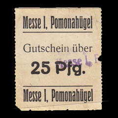 DSWA-Gutschein-Pomonahügel 25 pfg DSWA-Gutschein-Pomonahügel 25 pfg