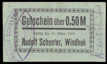 DSWA-Gutschein-Schuster 0-50 Mark DSWA-Gutschein-Schuster 0-50 Mark