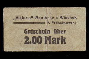DSWA-Gutschein-Viktoria-Apotheke 2 Mark DSWA-Gutschein-Viktoria-Apotheke 2 Mark