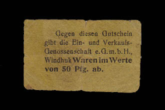 DSWA-Gutschein-Warengenossenschaft 50 Pfg DSWA-Gutschein-Warengenossenschaft 50 Pfg